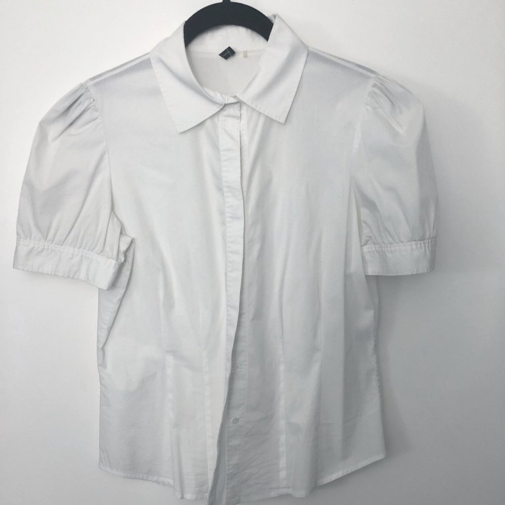 T Tahari White Blouse